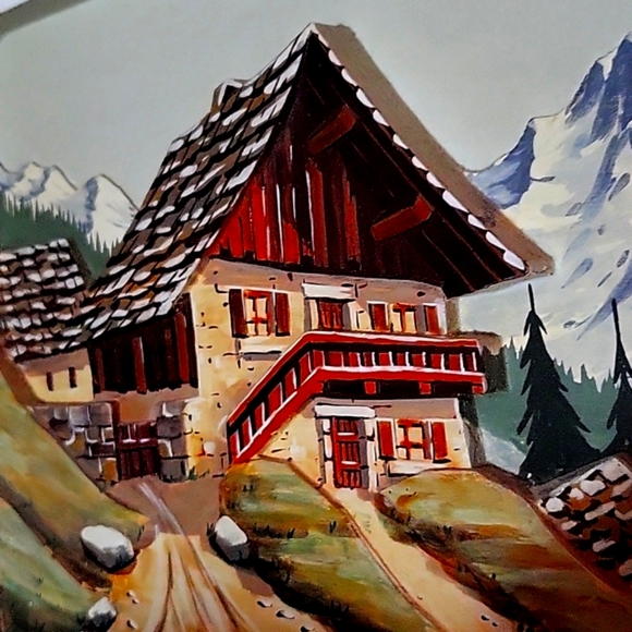 3-D CARVED WOOD WALL ART SIGNED - Picture 3 of 7